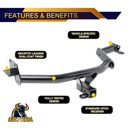 Class III Trailer Hitch, Tow Hitch 2 Inch Receiver Multi-Fit Hitch for Hyundai Palisade (2020-2024) to Receive Ball Mount Cargo Carrier Bike Rack Tow Hook