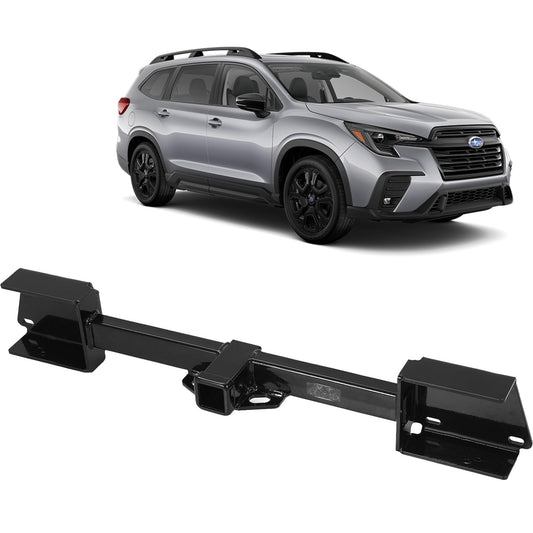 Class III Trailer Hitch, Tow Hitch 2 Inch Receiver Compatible with Subaru Ascent (2019-2024), Multi-Fit Anti-Rust Gloss Black Powder Coat Hitch to Receive Ball Mount Cargo Carrier Bike Rack Tow Hook